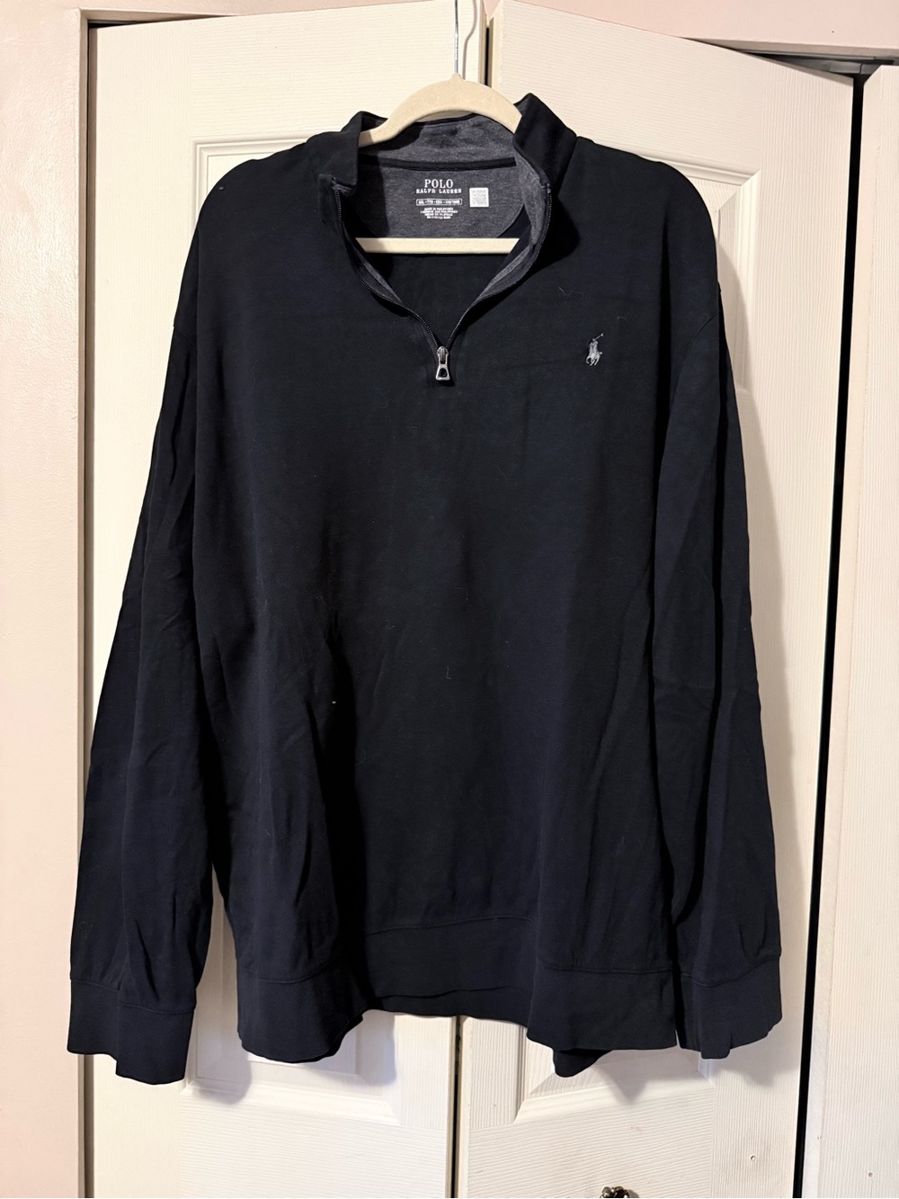 Polo by Ralph Lauren Navy Quarter-Zip Pullover Sweatshirt
